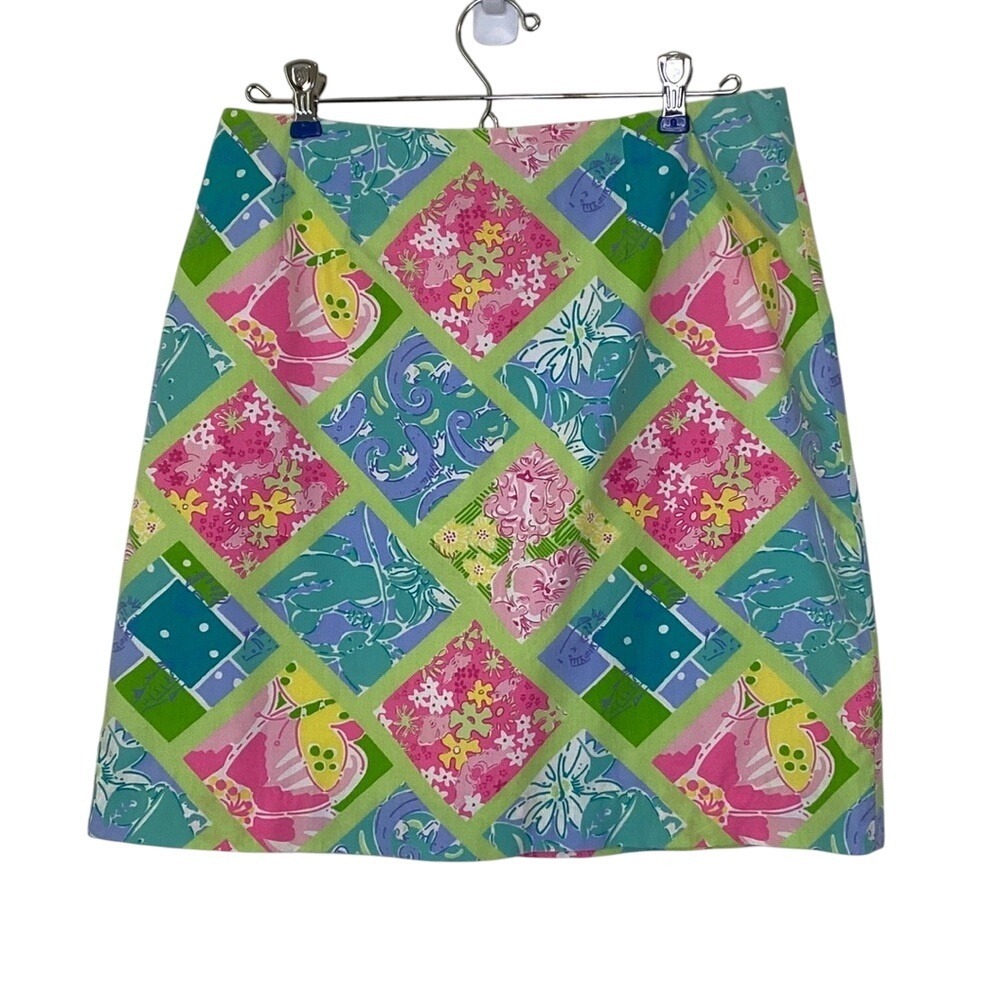 Lilly Pulitzer White Label Surf N Patch skirt